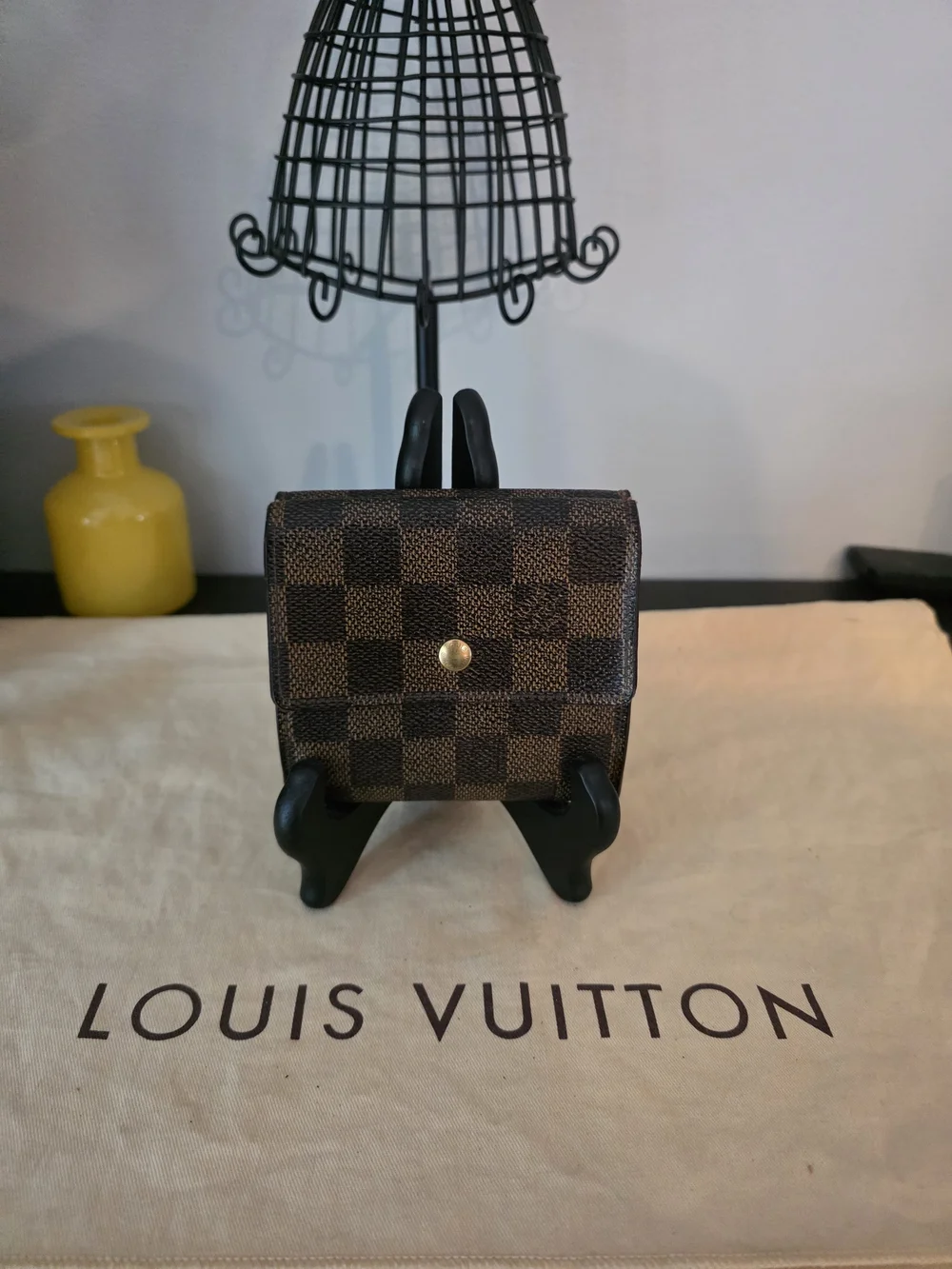 Louis Vuitton Brown Damier Canvas Small Wallet